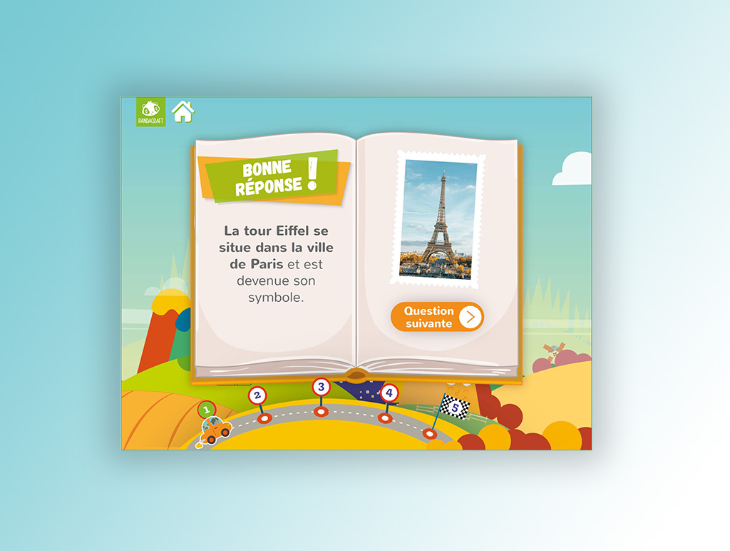 Illustration créative et conviviale Pandacraft