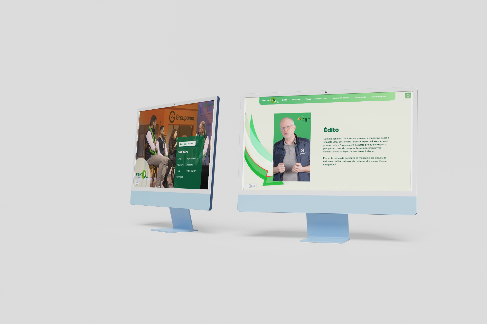 Mockup Groupama Accueil
